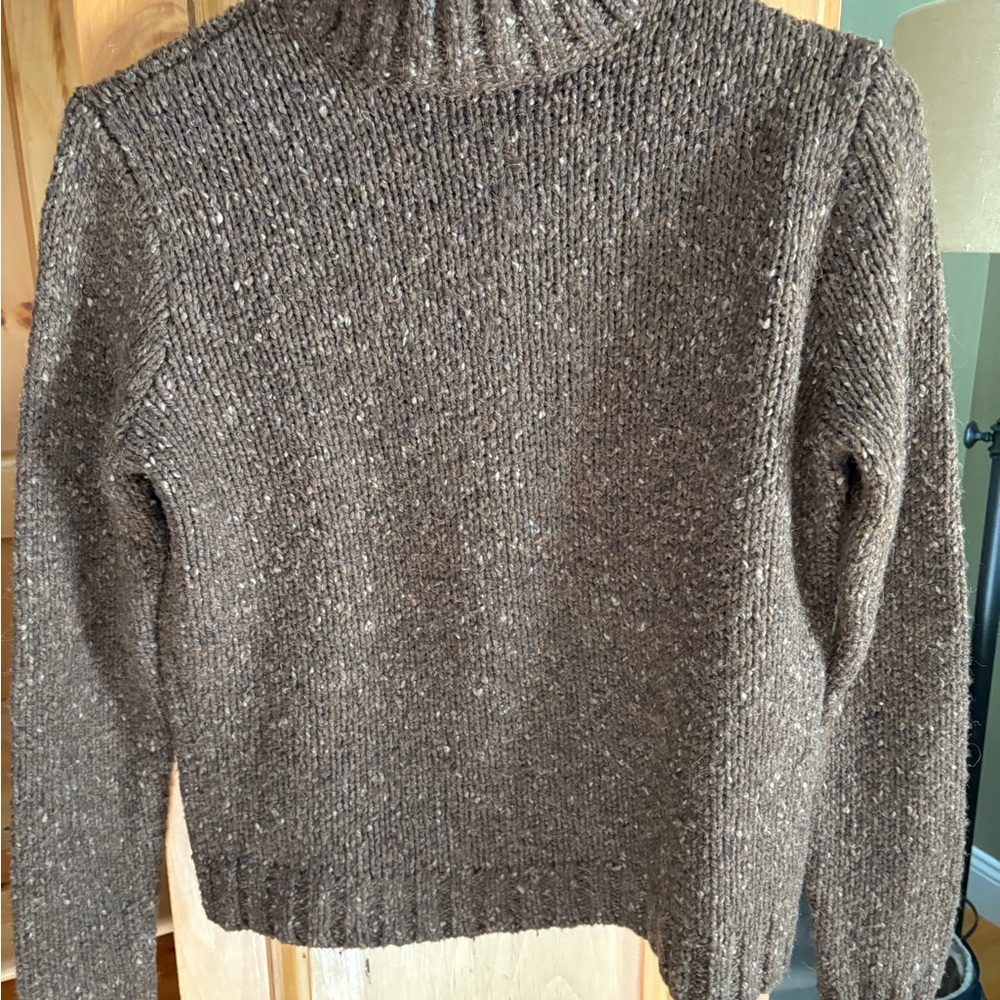 Ralph Lauren Brown Speckled Turtleneck Sweater
